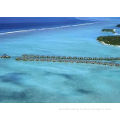 Belize / Maldives Overwater Bungalow With Light Steel , Over The Water Bungalows